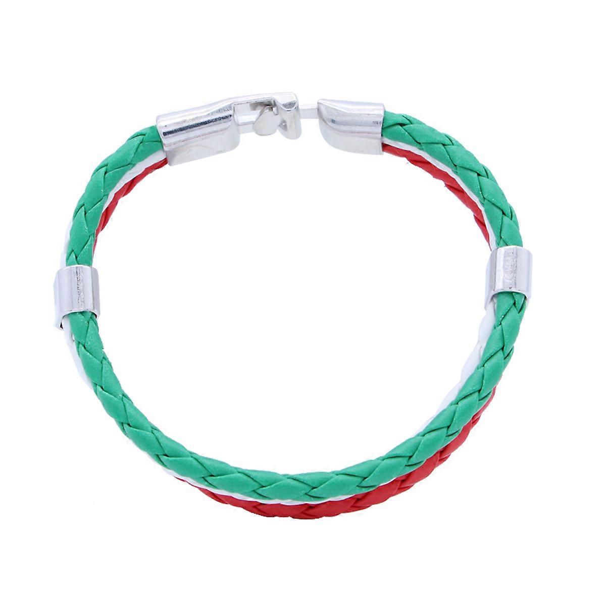 Stylish Braided Flag Wristband for Casual and Event Occasions