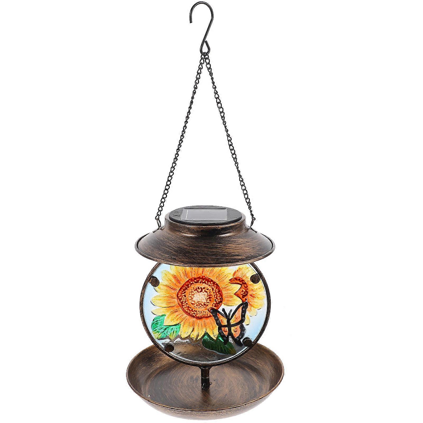 Colorful Solar Bird Feeder with Weather-Resistant Feature for Nature Enthusiasts 1Pack