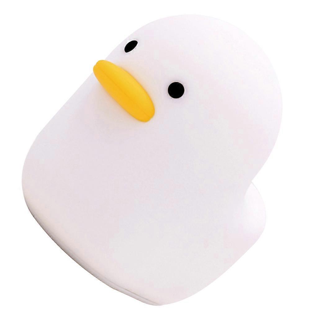 Cordless Rechargeable Duck Night Light for Home Use 3W White 1Set