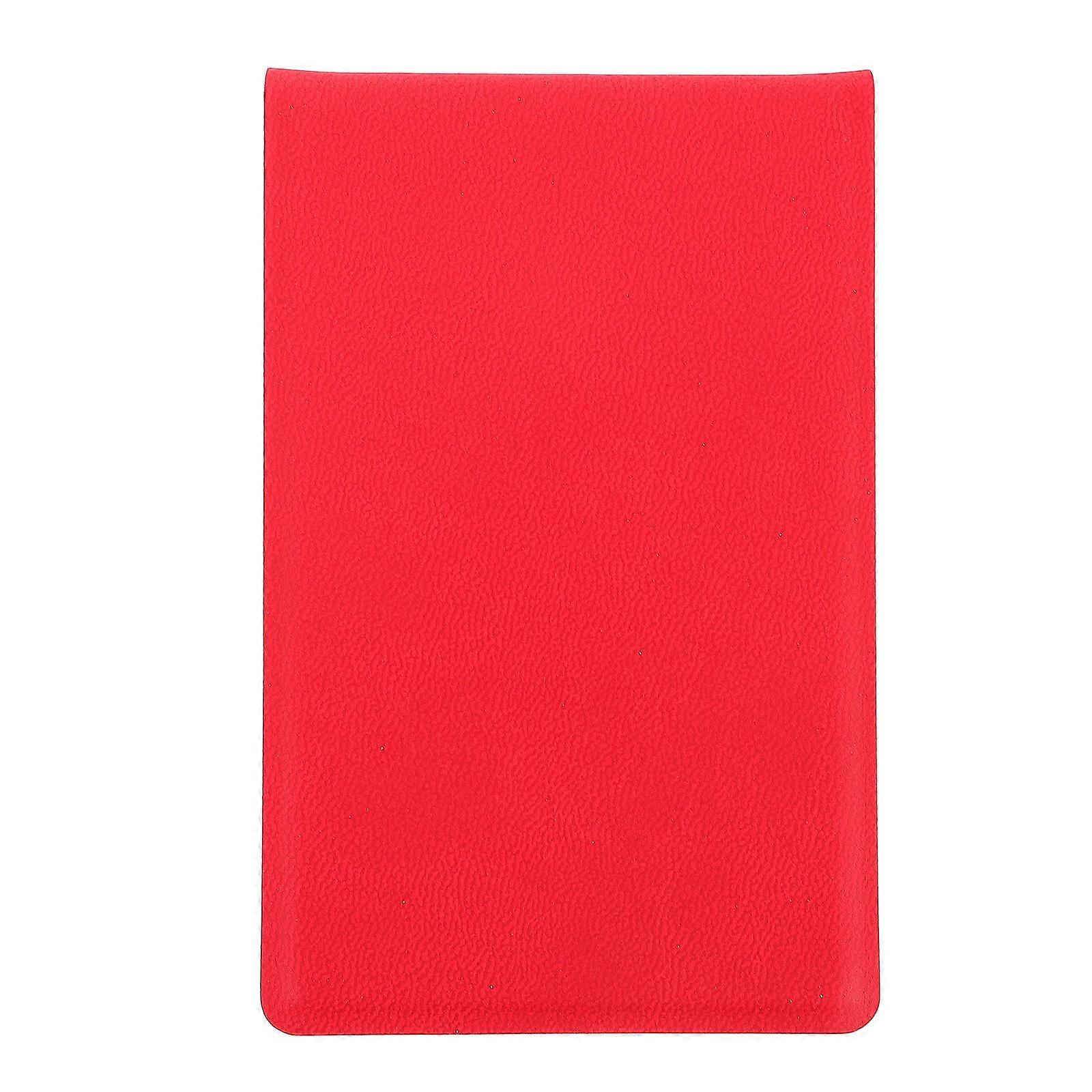Small Hand Mirror Pu Leather Cover Rectangular Makeup Mirror For Traveling Business Trip 1Set