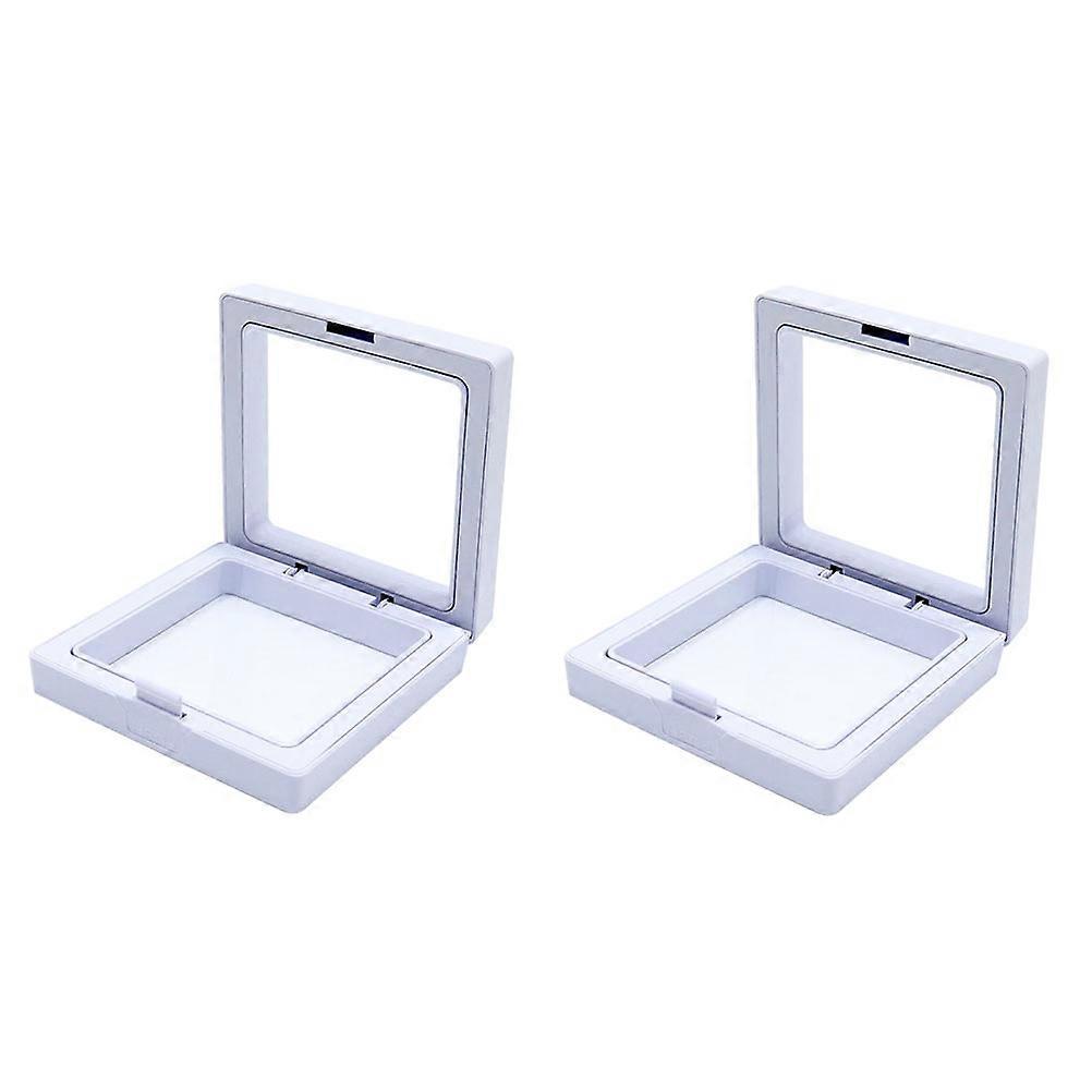 Portable Guzheng Nail Holders Storage Boxes for Manicure Hobby Organizers – 2pcs Set with Classical Buckle Display Case for Easy Viewing