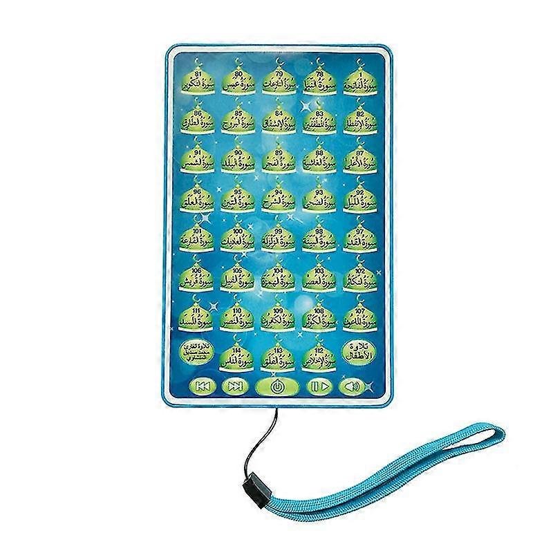 Arabic Reading Machine, Tablet Learning Language Early Learning Tablet Electronic Educational Toy(Blue)