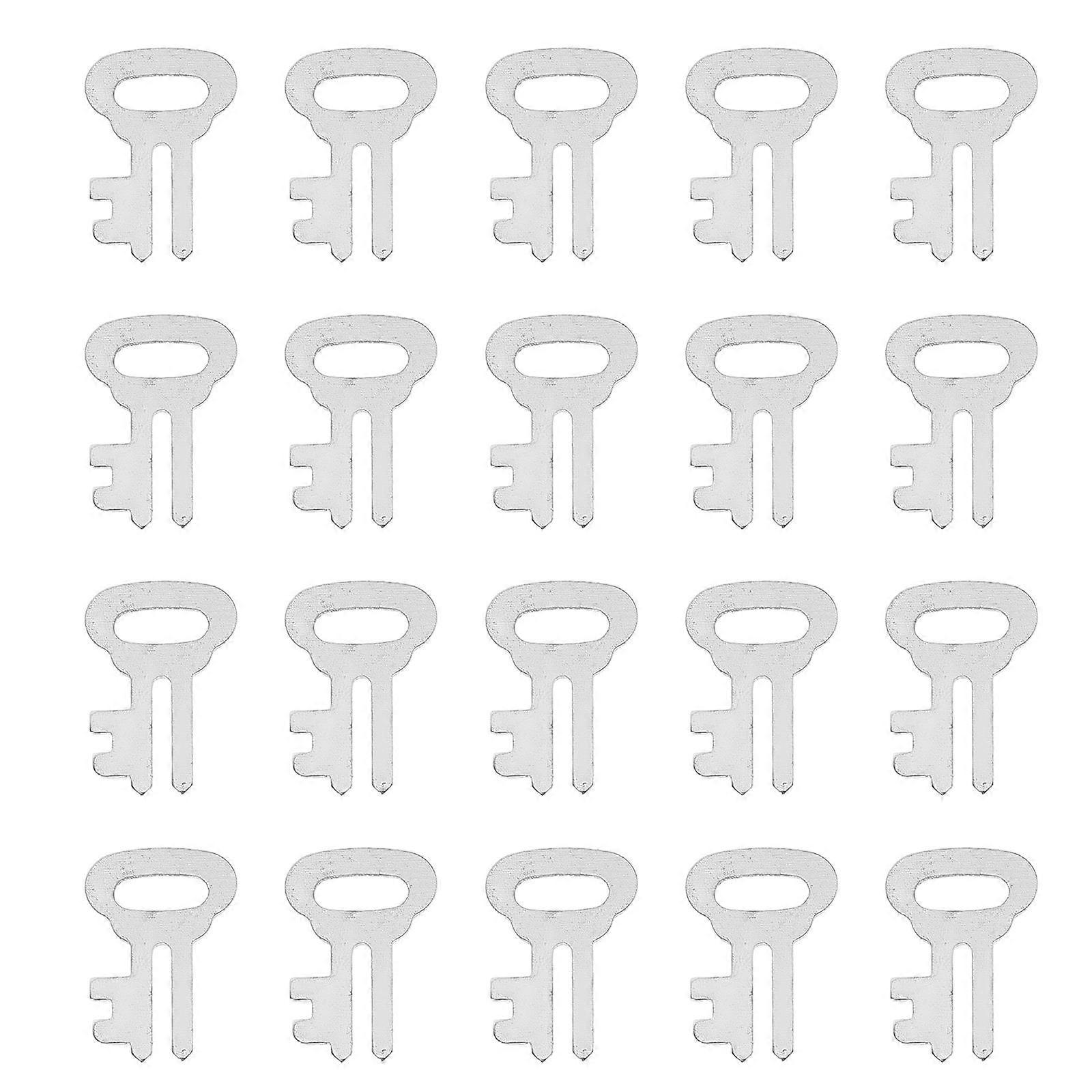 Replacement Coin Lock Silver For Money Box 20Pcs
