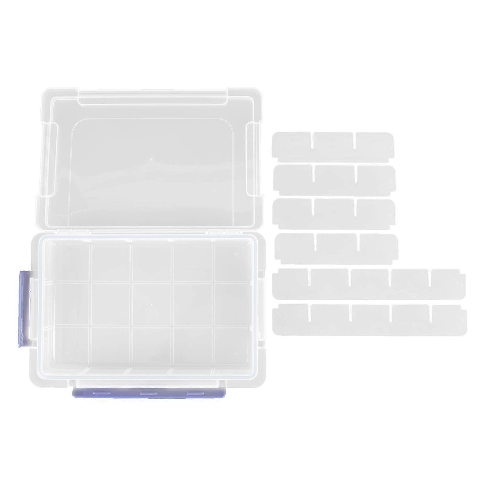 Parts Organizer Case MultiGrid Storage Box Jewelry Storage Transparent 108x71x18in 1Set