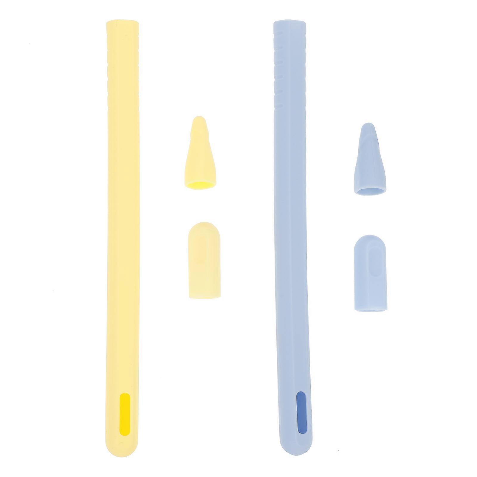 2 Sets Stylus Cover Compatible for Apple Pencil 2 Shockproof Stylus Sleeve