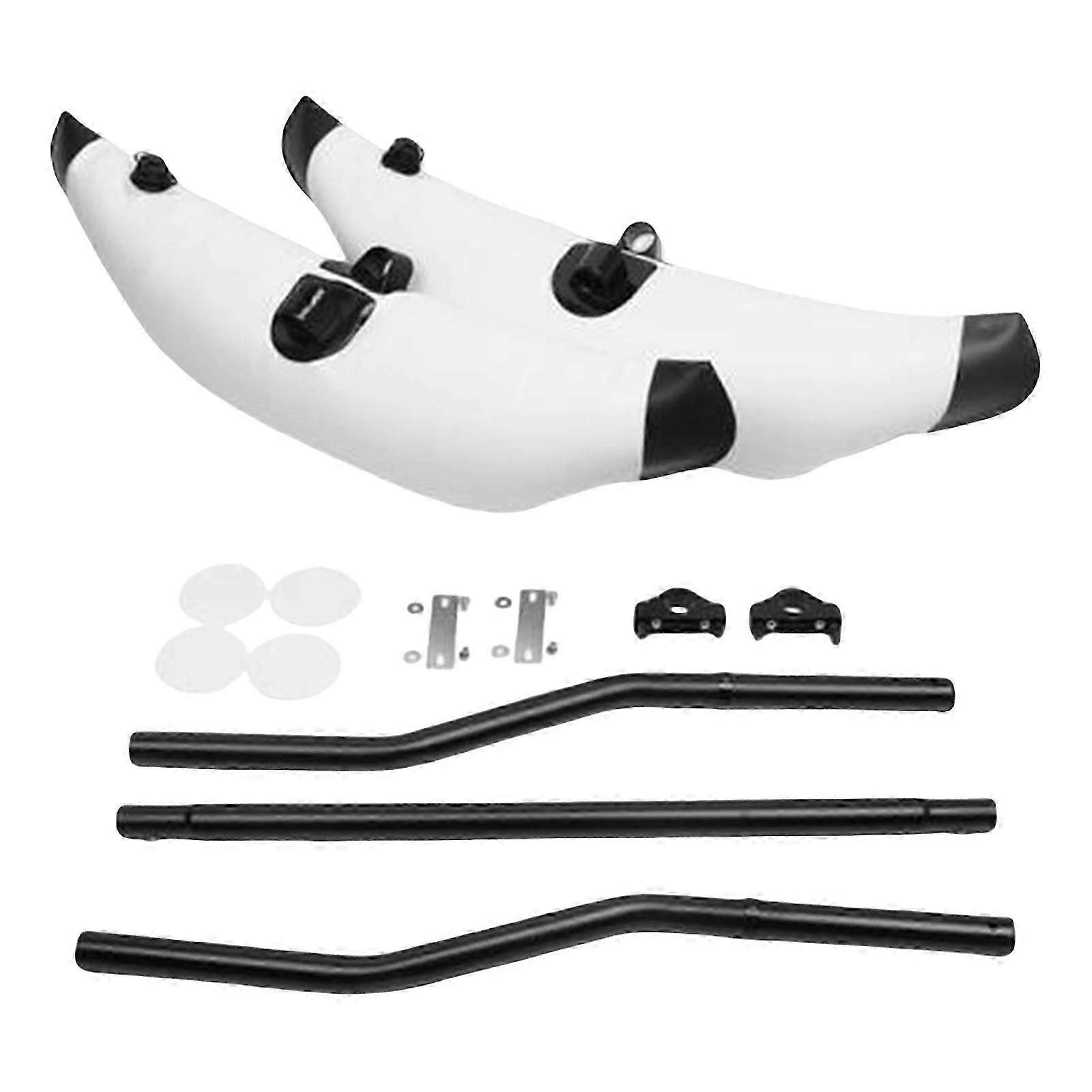 (White) Kayak Inflatable Outrigger Float Kayak Boats Standing Float Stabilizer Fishing Standing Float Kayak Stability Systems  White