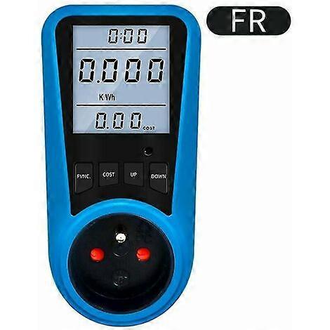 Digital Power Meter, EU Plug, AC Voltmeter, Energy Tester, USA UK AU FR BR IT Regulatory Plug - Electrical Testing