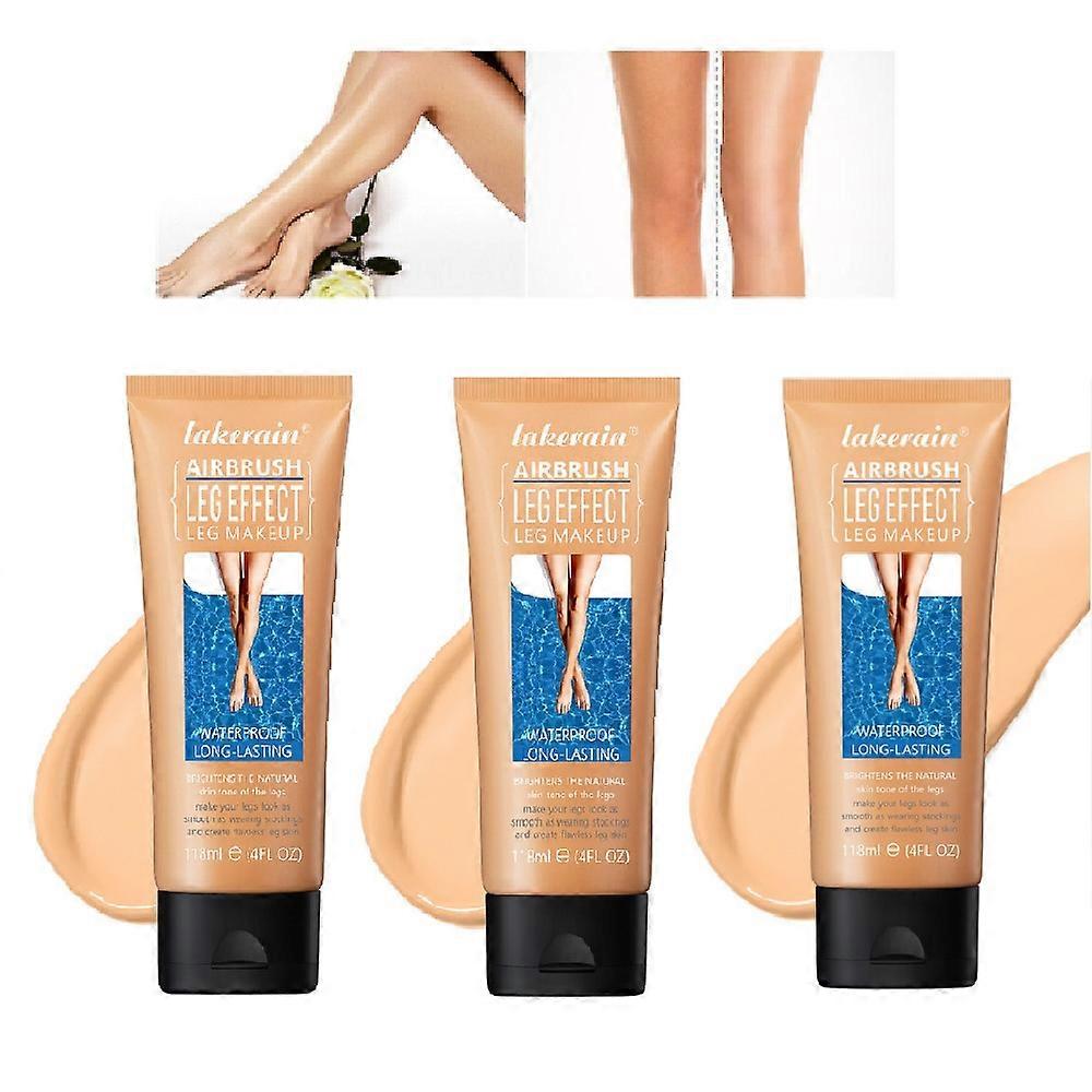 3pcs Leg Makeup Waterproof No Transfer,Leg Vein Cover up Makeup for Varicose Veins Waterproof, Body Makeup Waterproof Foundat