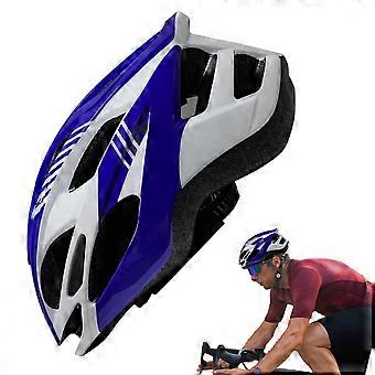 Bicycle Helmet Blue with High Density Foam Shock Absorption and Moisture Wicking Breathable