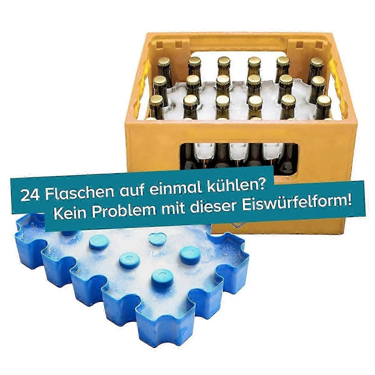 Beer Crate Ice Block, Beer Cooler Ice-Cube Tray suitable for Beer Crates Gift Idea suitable for Beer Drinkers