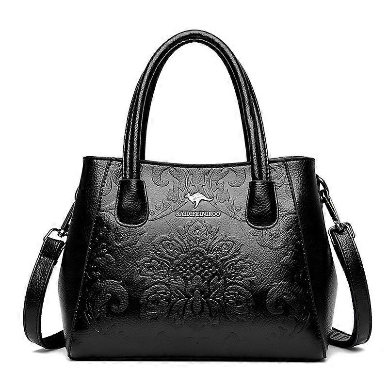 Ladies' crossbody single-shoulder bag, with various storage options, made of literary and Chinese-style PU material
