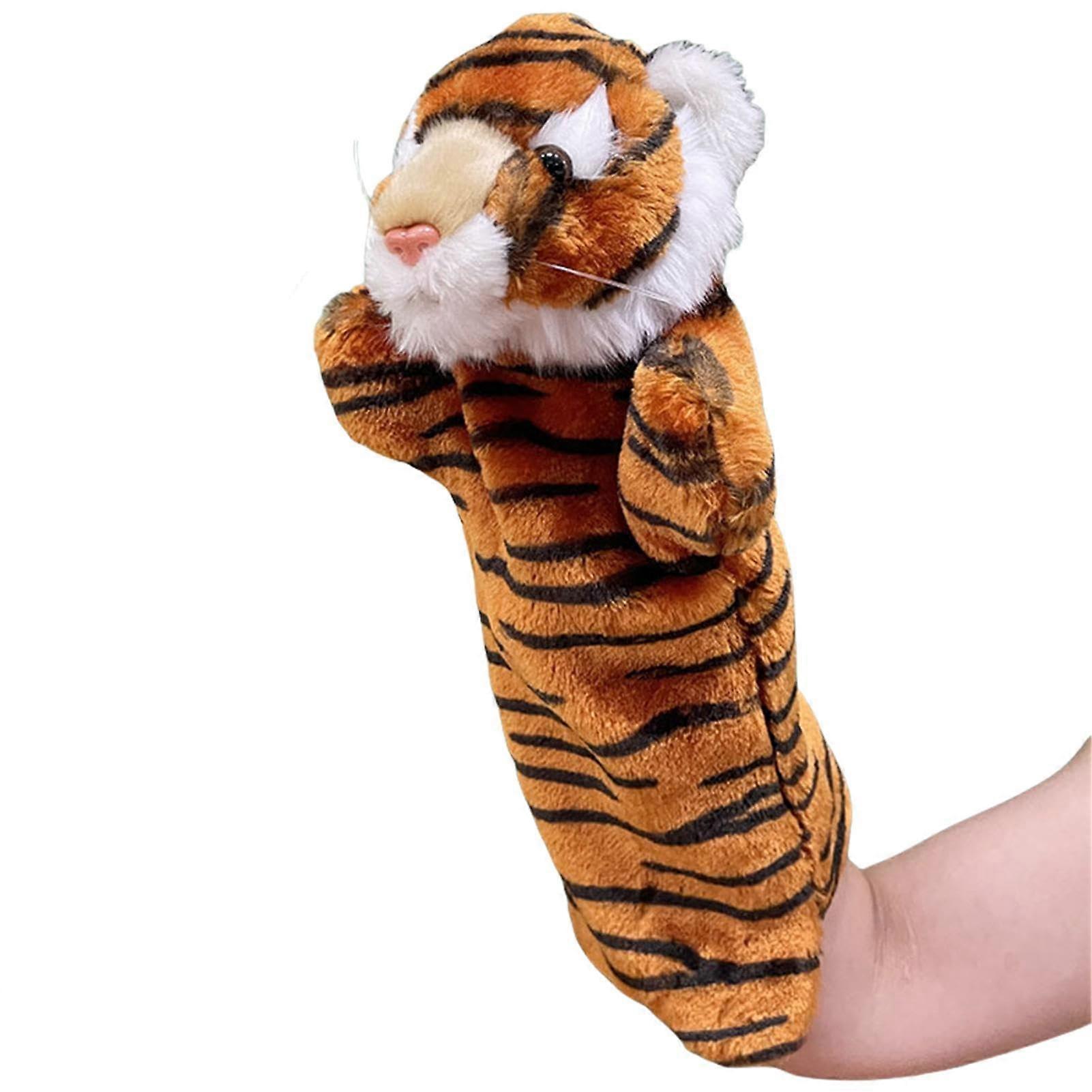 Plush toy hand puppets, plush dolls  Cat Wrestling Toy Puppet, Safe interactive play puppet for boredombusting training and movement Tiger.