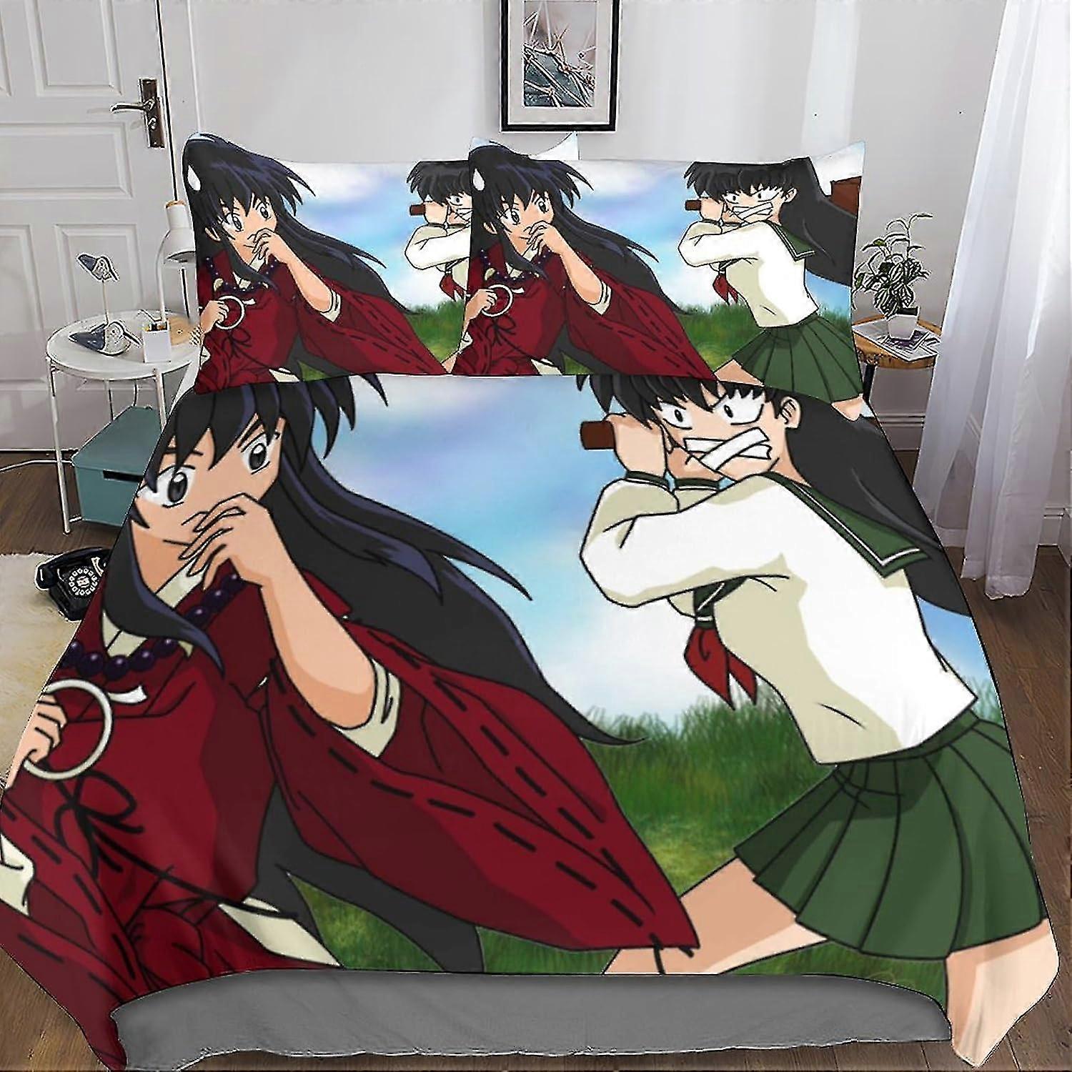 Conjunto de Capa de Edredom Conjunto de Cama Impresso em 3D Conjunto de 3 Peças com Fronha Fecho de Zíper Microfibra Macia Adequado para Crianças Adolescentes Adultos Fácil Cuidado