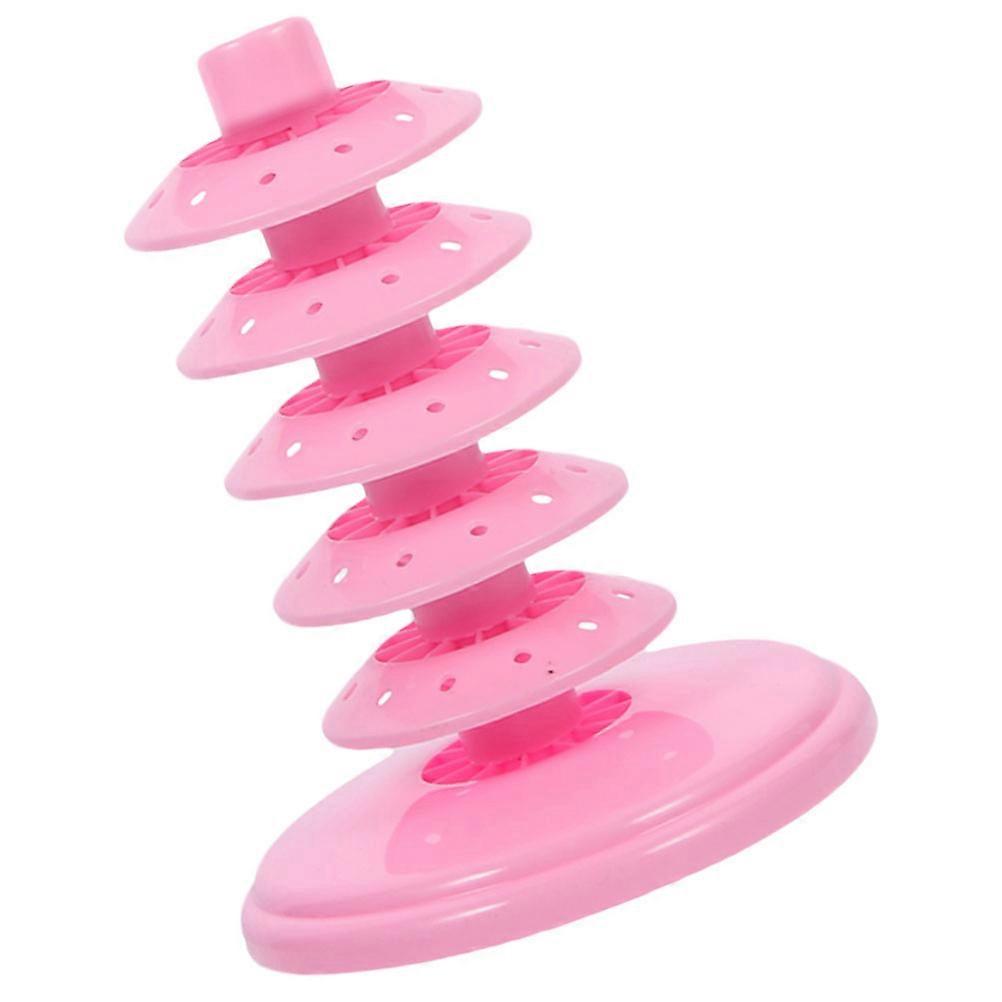 Adjustable Multi Layer Lollipop Holder Stand, Decorative Candy Display Rack for Parties, Stable Desktop Storage, Pink