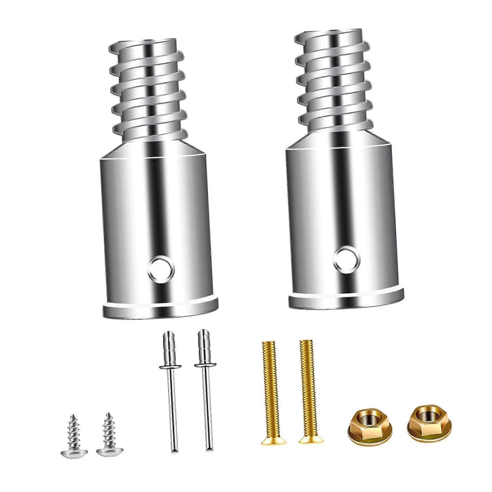 Replacement metal tip for window squeegee, mounting for broom brush, 25mm