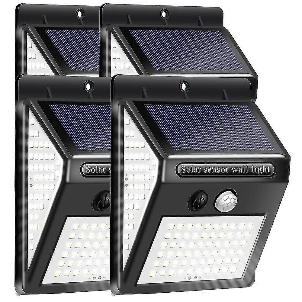 Solar Induction Wall Light|4Pcs Solar Wall Light-140Led