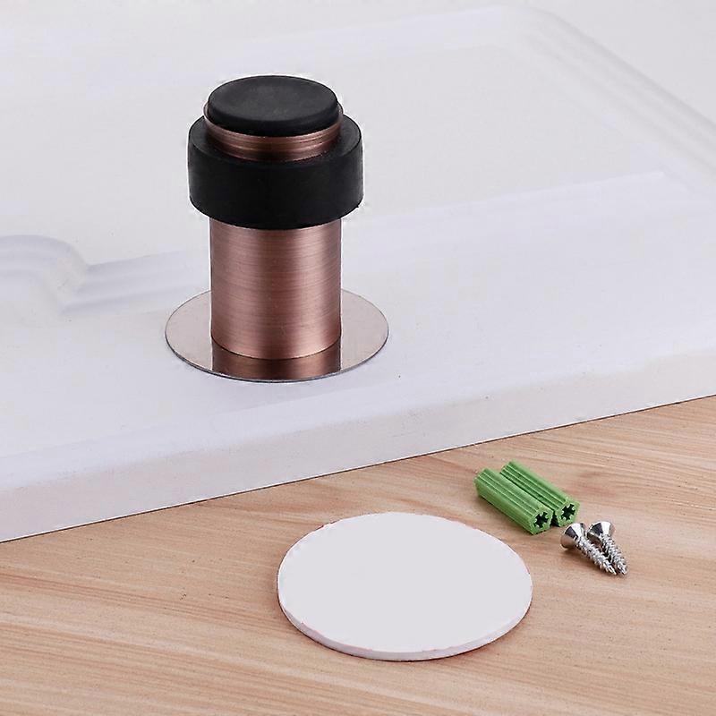 Rubber Anti-Collision Door Crash Pad Red Bronz 60mm With Plastic Head+Punch-free