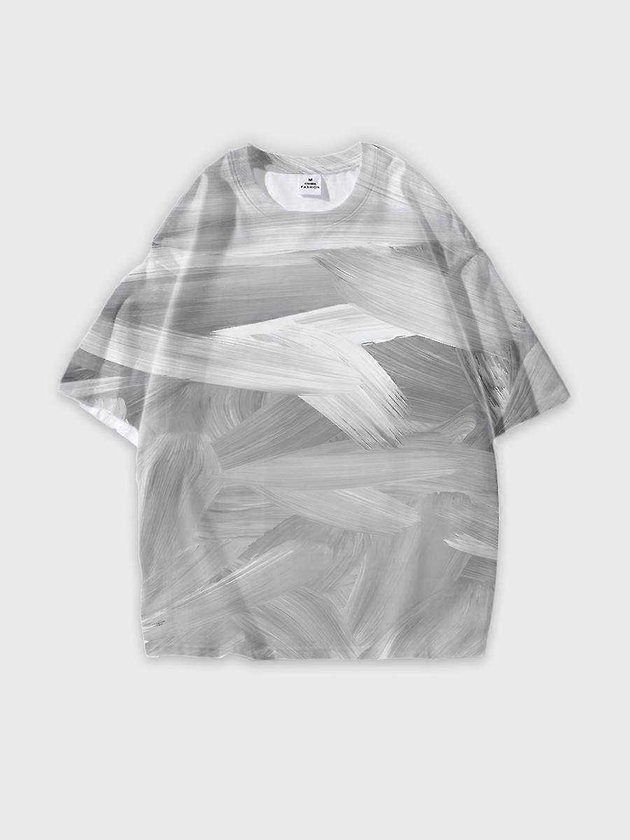 T-shirt round neck Pattern loose short sleeve JW2358