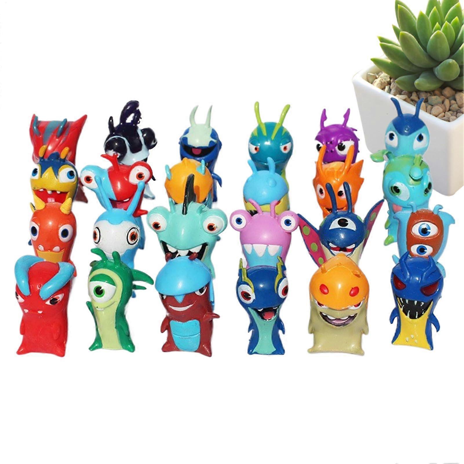 Generic Anime Action Figures 24-Piece Cute Figurines Set Cake Toppers Anime Figures Display Set For Birthday