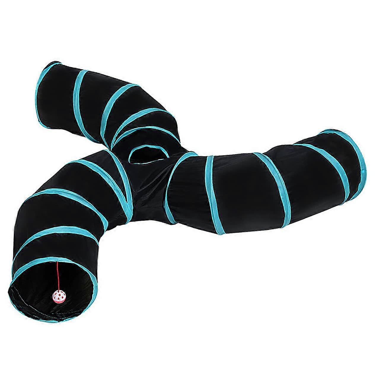 Cat Toy Interactive Teaser Tunnel Indoor Pet Tube for Cats, Expandable Collapsible Design, Durable Materials, Cat Teaser Toys