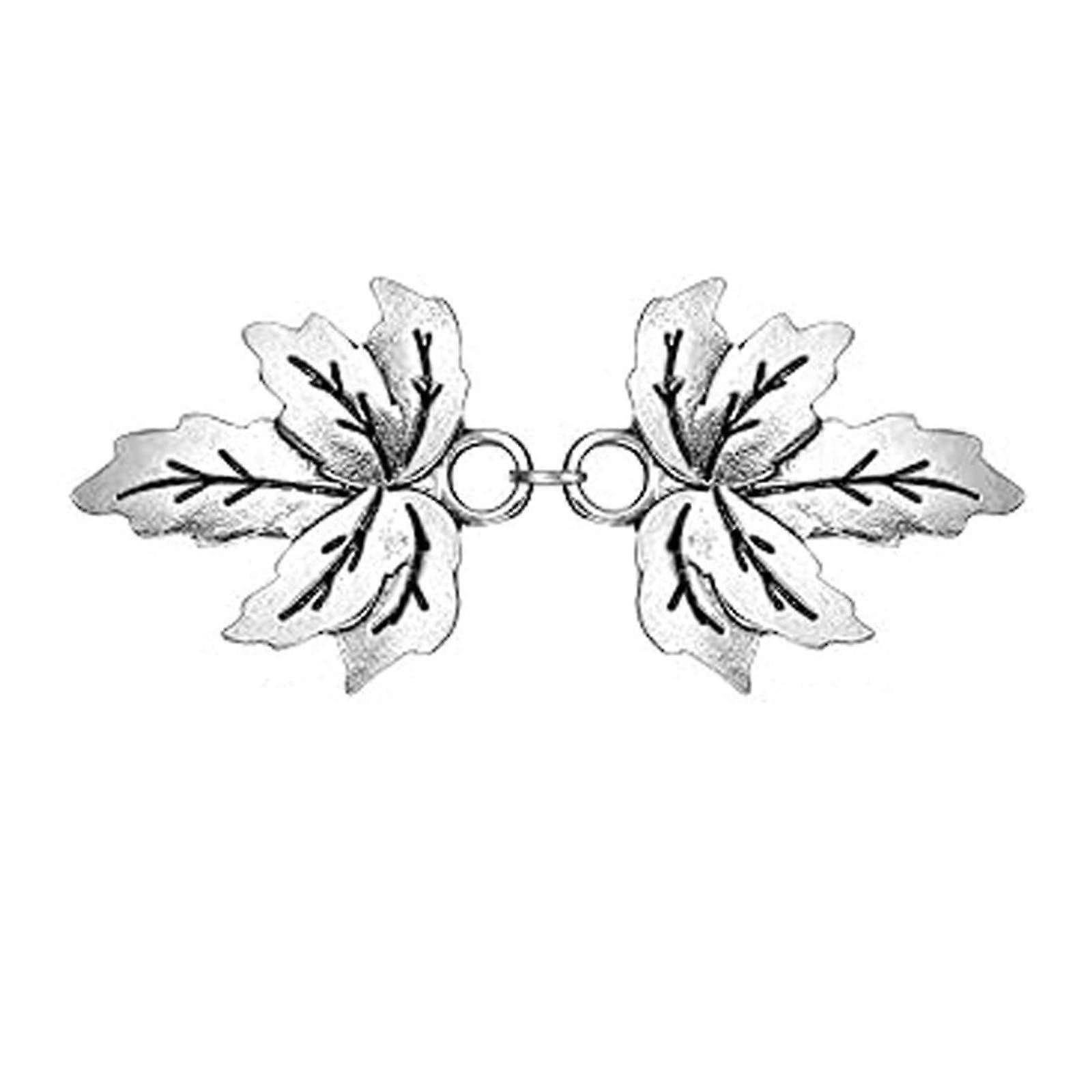 Vintage Clip Elastic Chain Clips Jewelry For Business Meetings Textured Alloy Finish