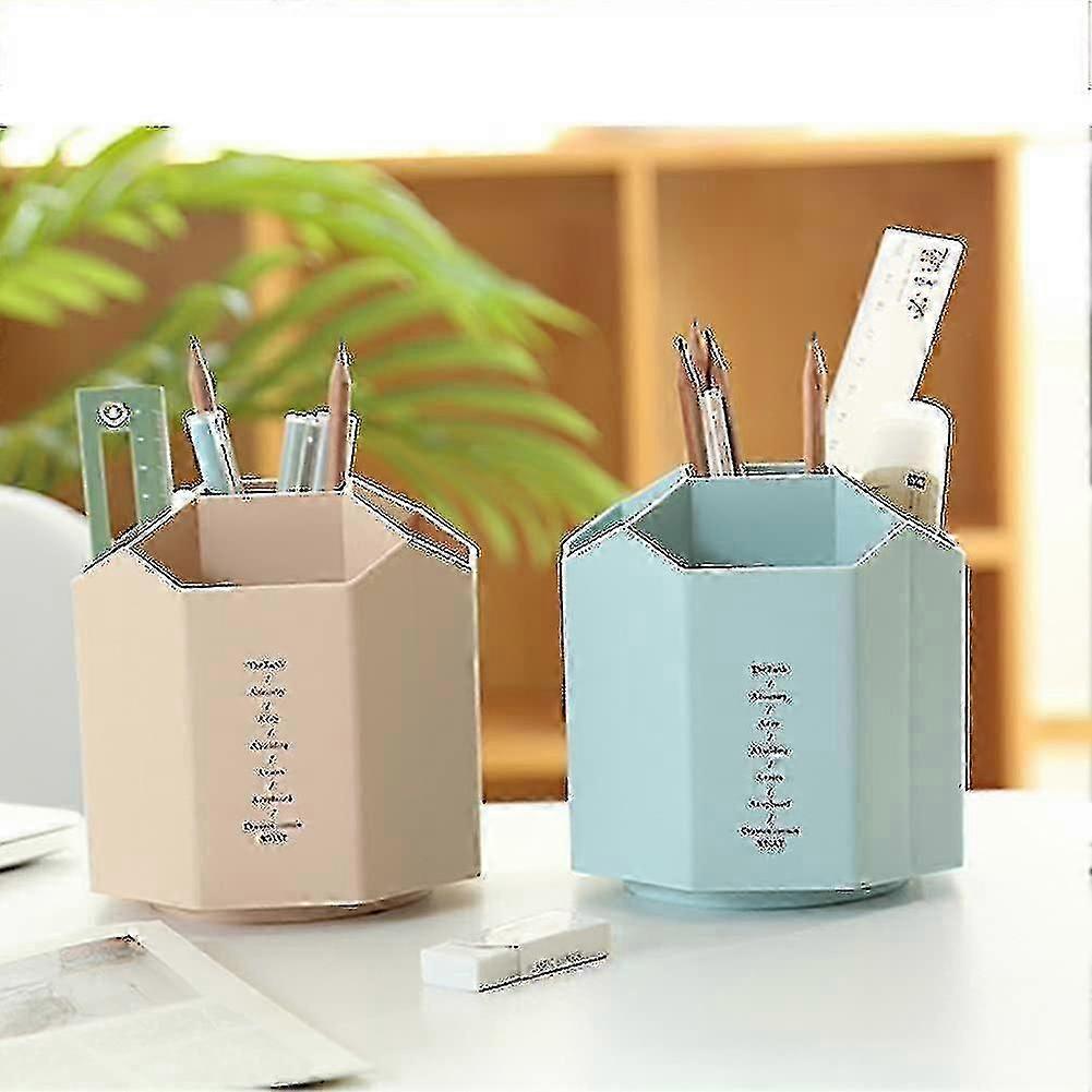Modern Rotating Desktop Organiser with Multiple Pencil Slots