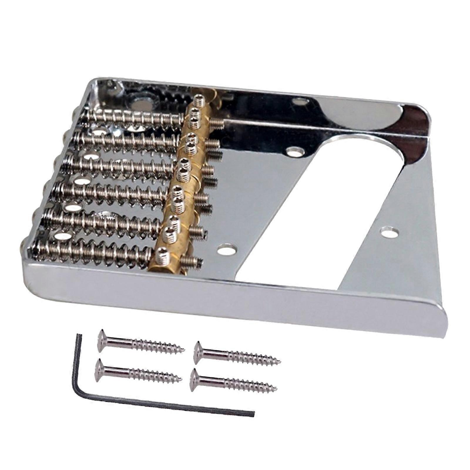 6-strunowy mostek płytowy Zestaw mostków do gitary elektrycznej Bridge Gitara elektryczna Stały mostek Pickup Bridge Multicolor