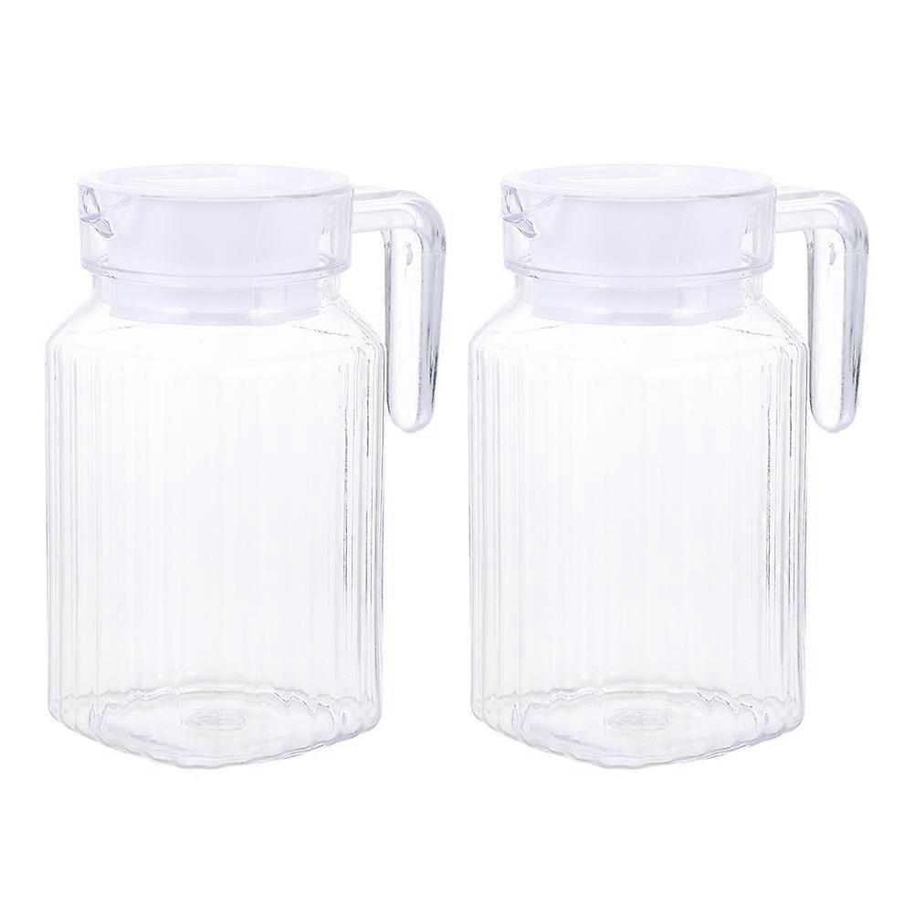 Beverage Pitcher Juice Container Entertaining Guests Square Shape Material 2Set