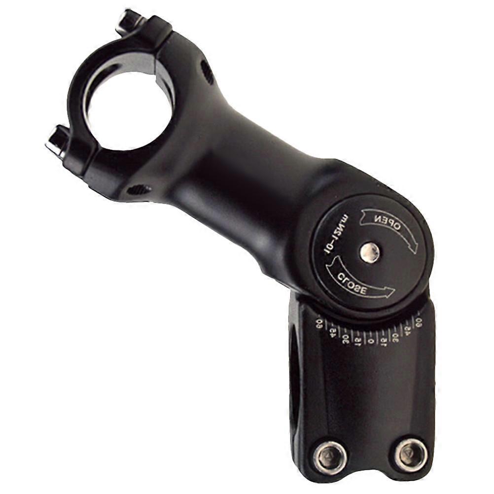 Bike Handlebar Riser Adjustable Angle Bike Stem Extender Black 31.8x90mm Aluminum Alloy Cycling Accessory 1Pc