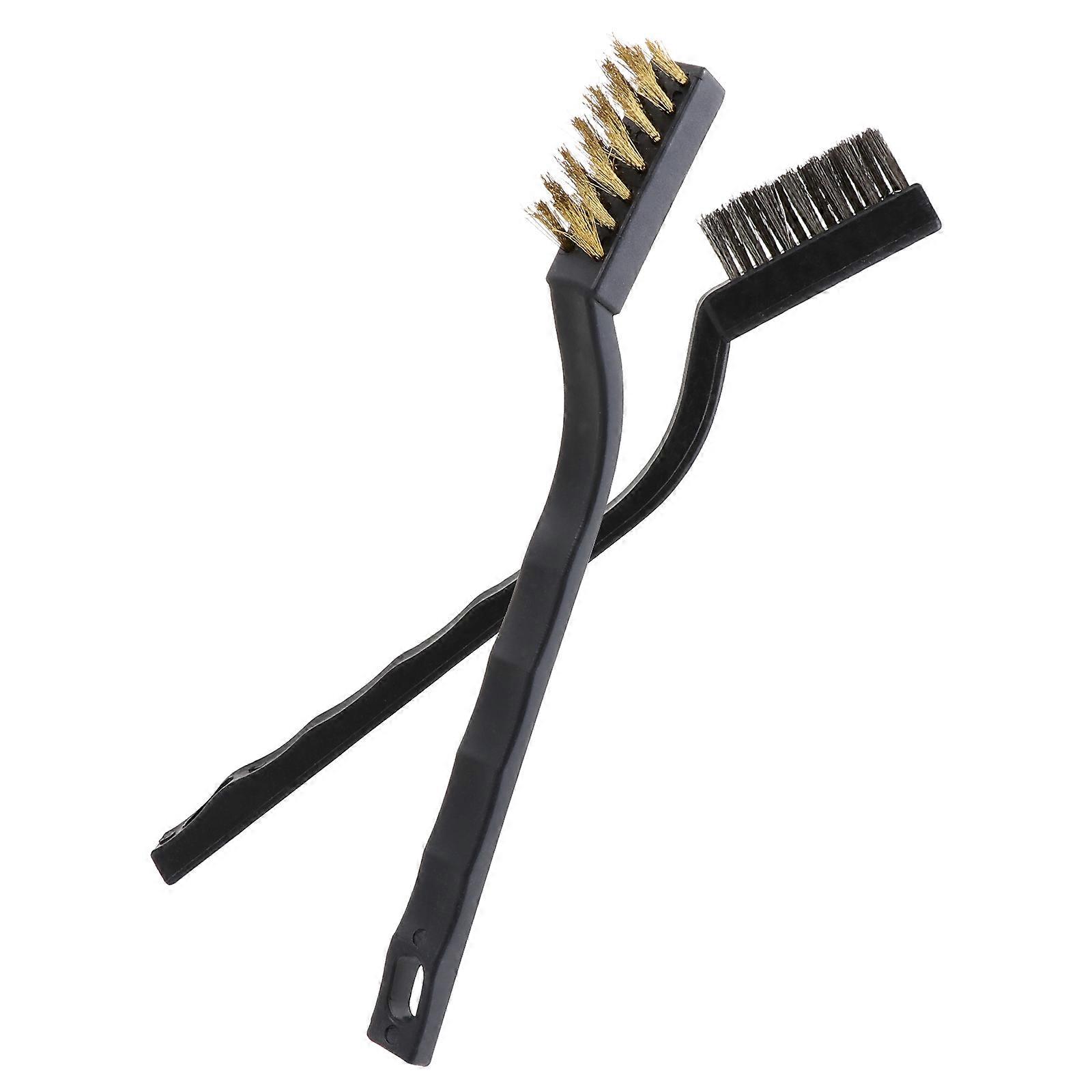 Wire Brush Set 10pcs Stainless Steel Cleaning Tools Curved Handle for Polishing and Heavy Duty Scrubbing Ergonomic Design for Tough Areas