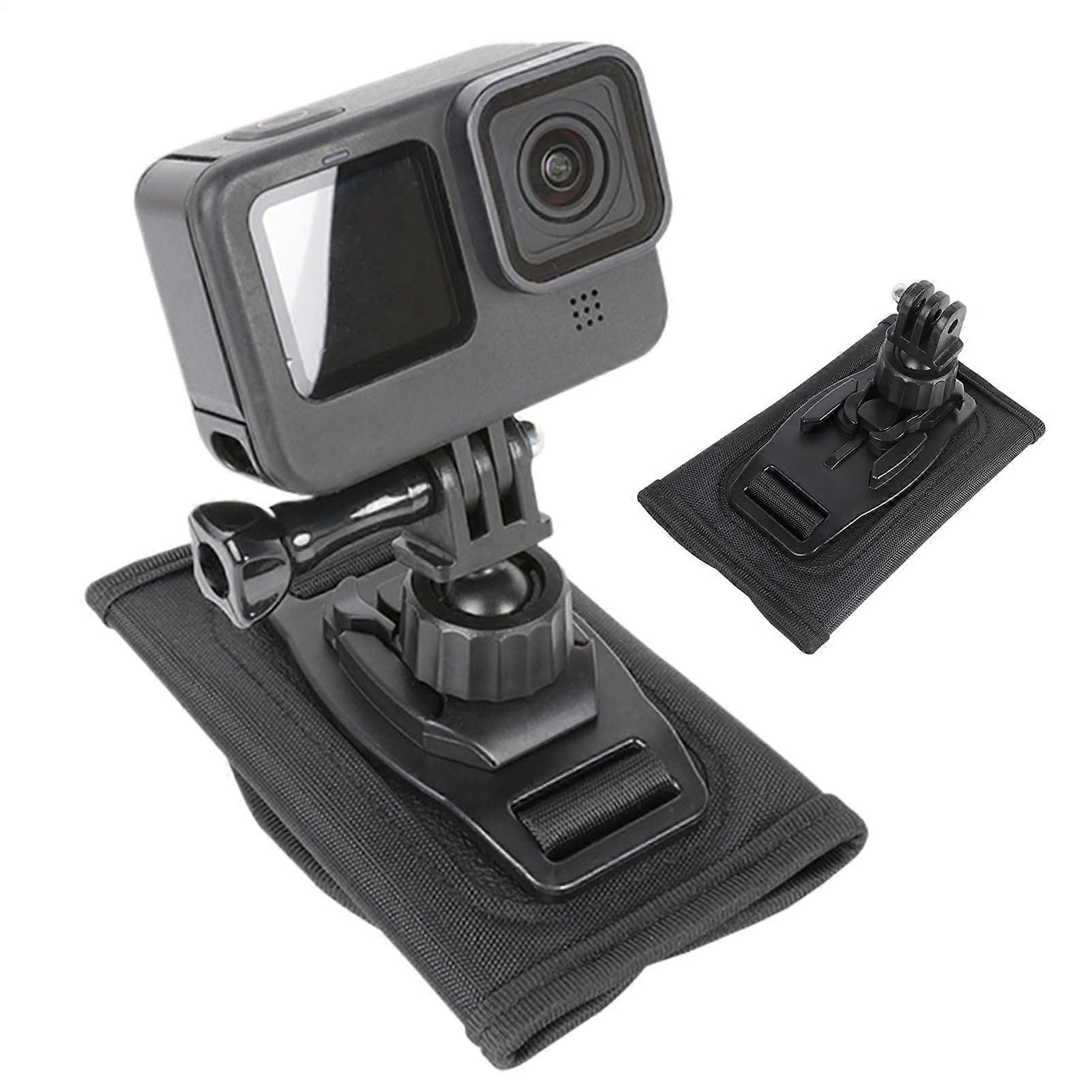 Backpack Camera Clip, Shoulder Strap Camera Mount Clip With 360Degree Rotation and NonSlip Holder for Hiking, Camping, and Outdoor Adventures