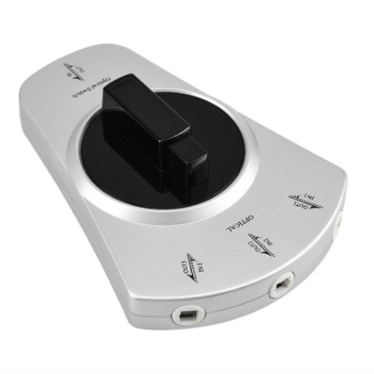 1to3 Digital Audio Optical Fiber Cable Toslink 3-Way Selector Switch