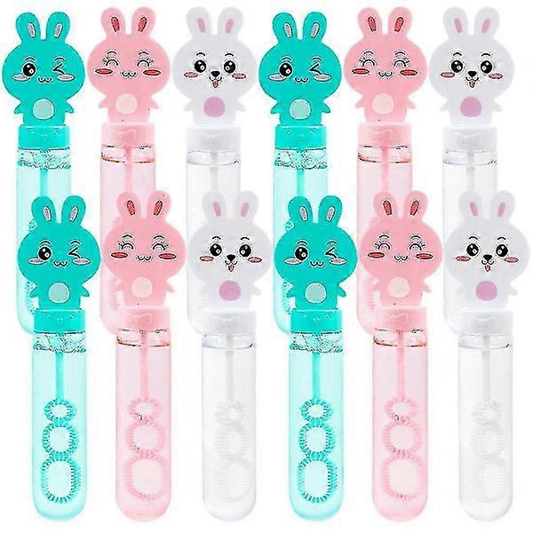 12 Pcs Rabbit Bubble Wand Soap Bubble Toy Bubble Stick Bubble Wand