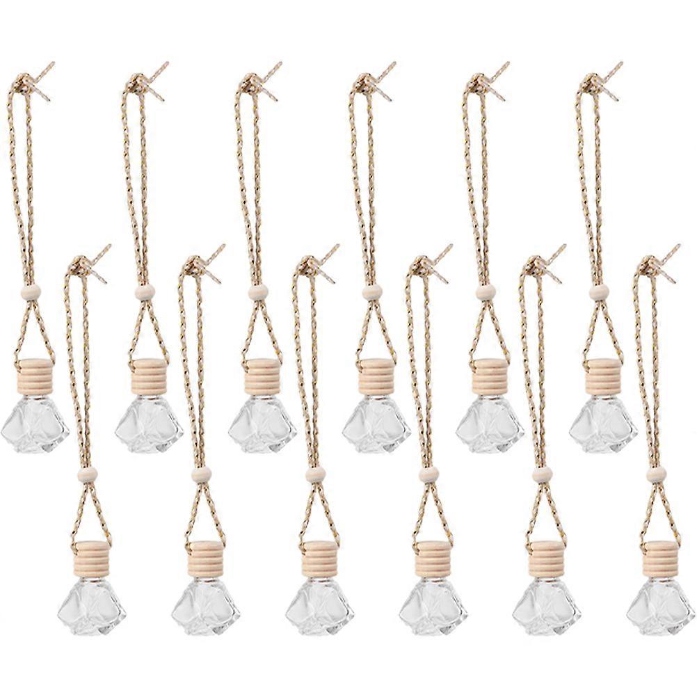Transparent Perfume Bottles Decorative Perfume Containers for Home Use 12Pcs