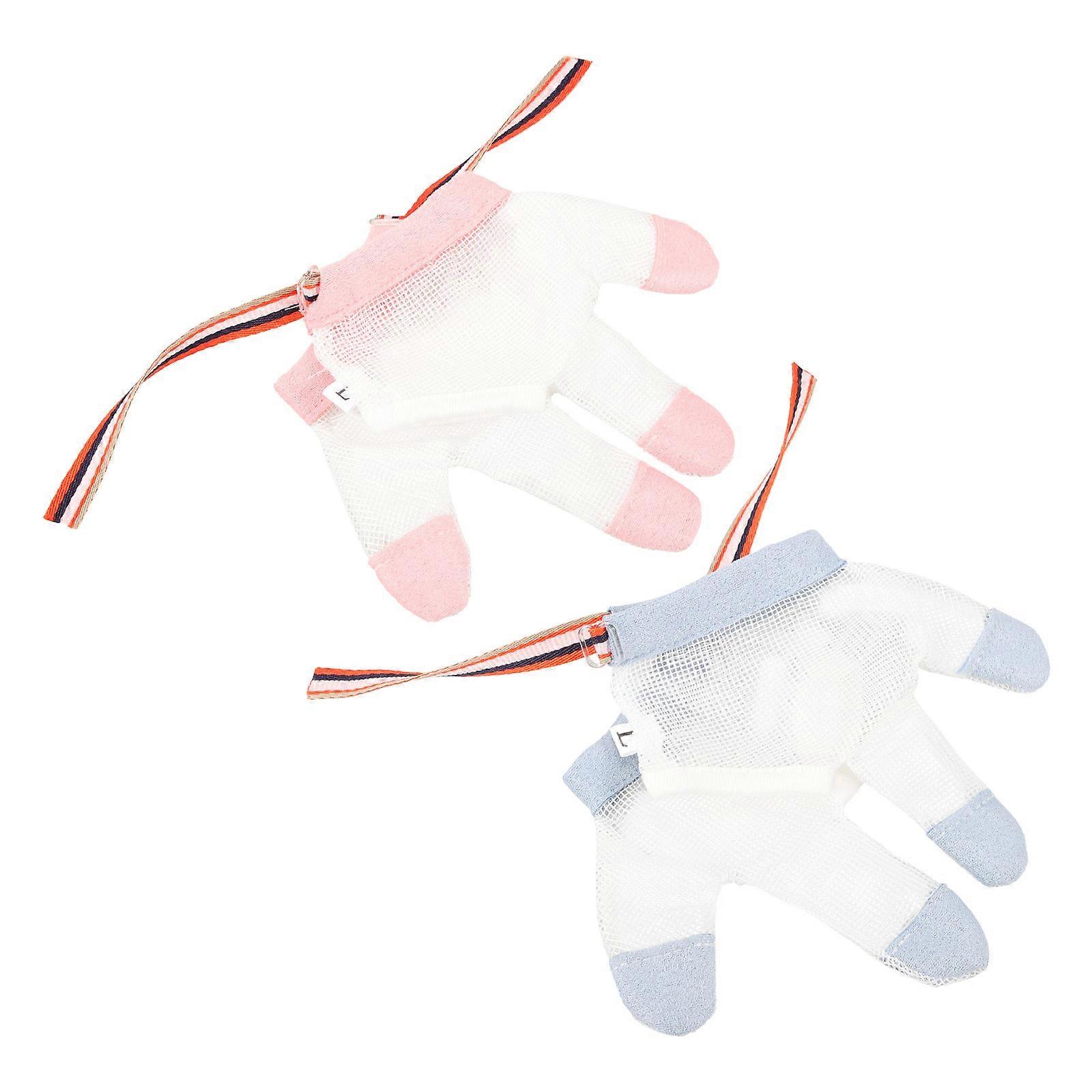 Anti Chewing Mittens For Toddlers Baby Eating Hand Rectifiers 12.50X7.00X0.50cm Summer Use Practical Design 2 Pairs