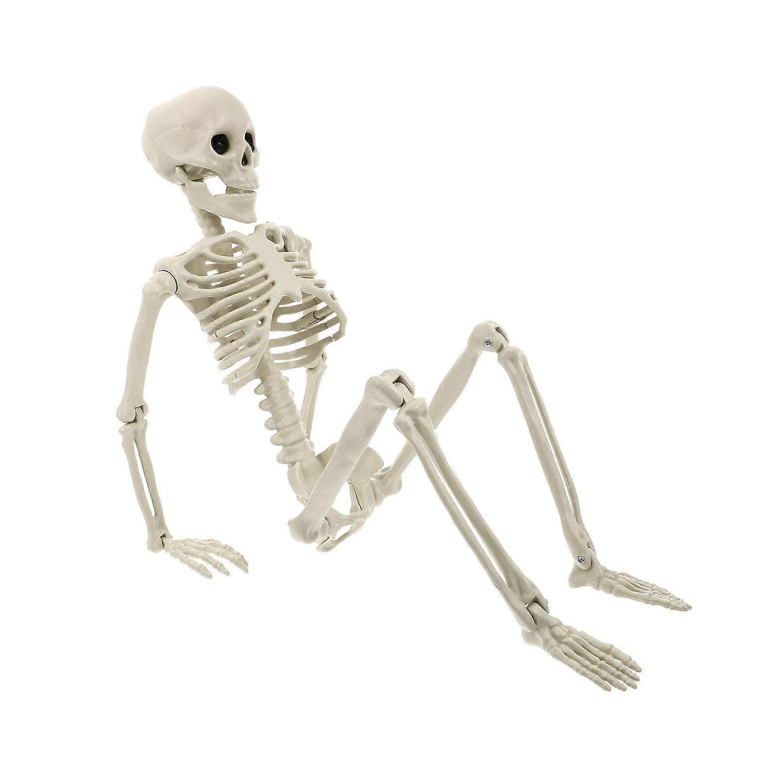 Human Skeleton Shape Bone Simulation Prop for Haunted Houses Decor 25.6X7.1X7.1in 1Pcs