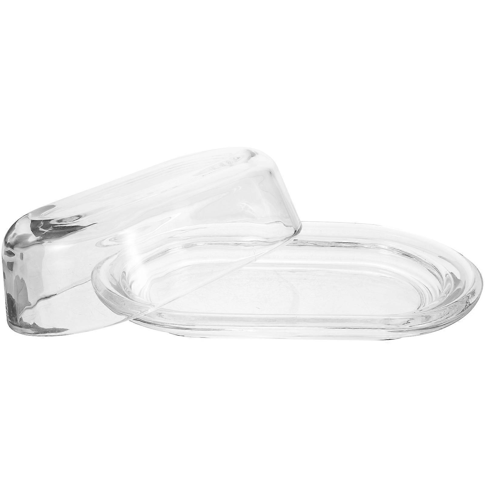 Transparent Butter Preservation Dish With Lid Large Cheese Storage Plate Food Preservation Box
