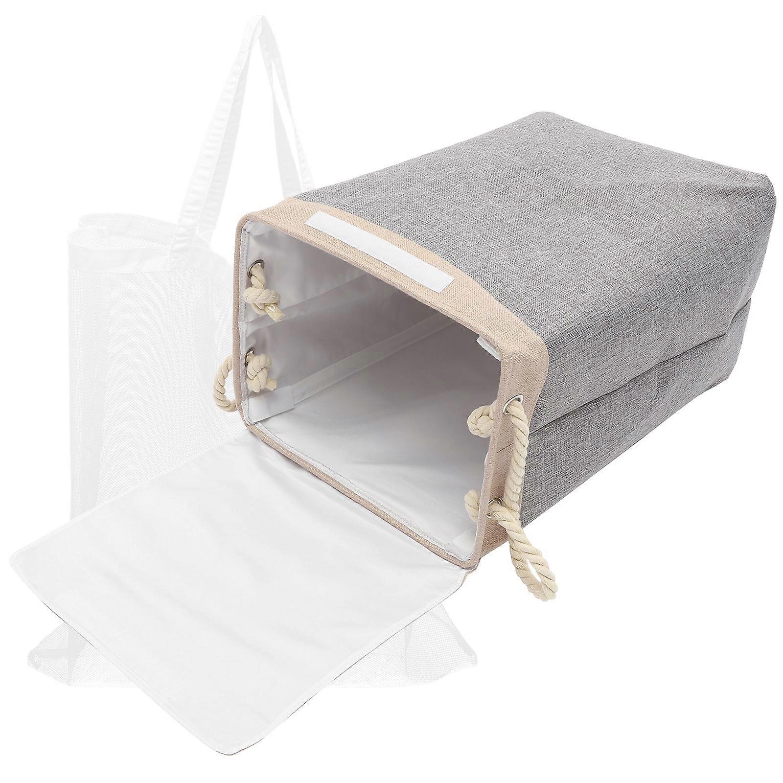 Foldable Laundry Basket with Sturdy Frame and Rope – Large Capacity Clothes Hamper for Home, Closet, Apartment, and Bedroom Storage & Organization