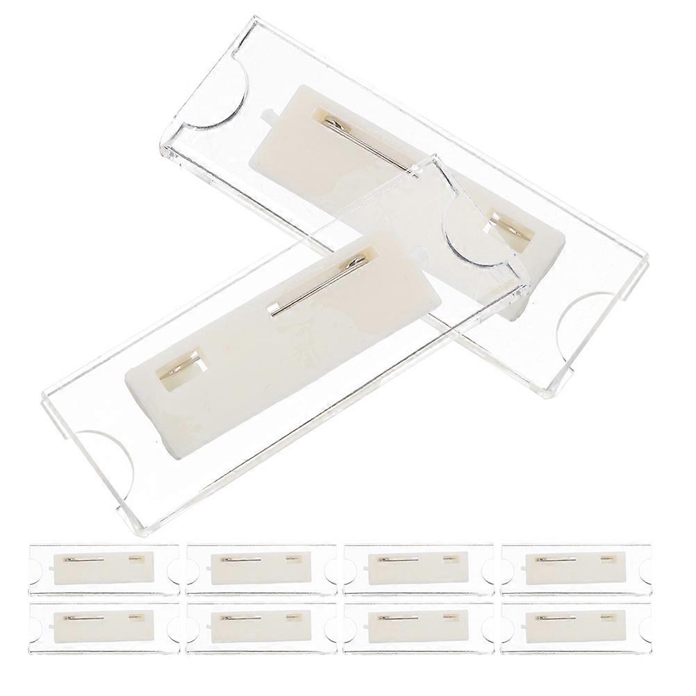 10pcs Hotel Employee Badge Card Holders Identity Tag Cases Permission Tag Holders