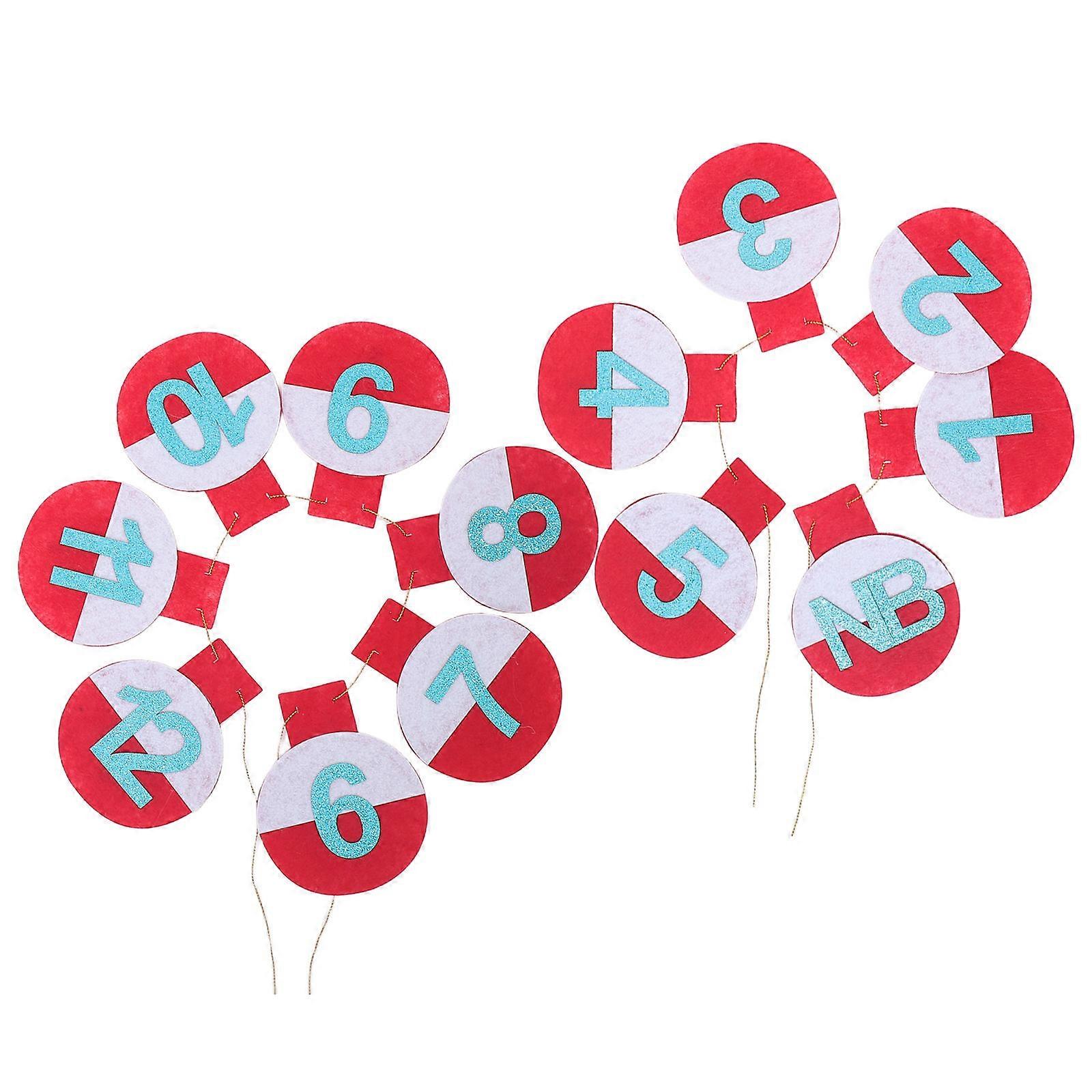 Newborn Birthday Party Banner with Hanging Figures and Pull Flags 1 Set Decor