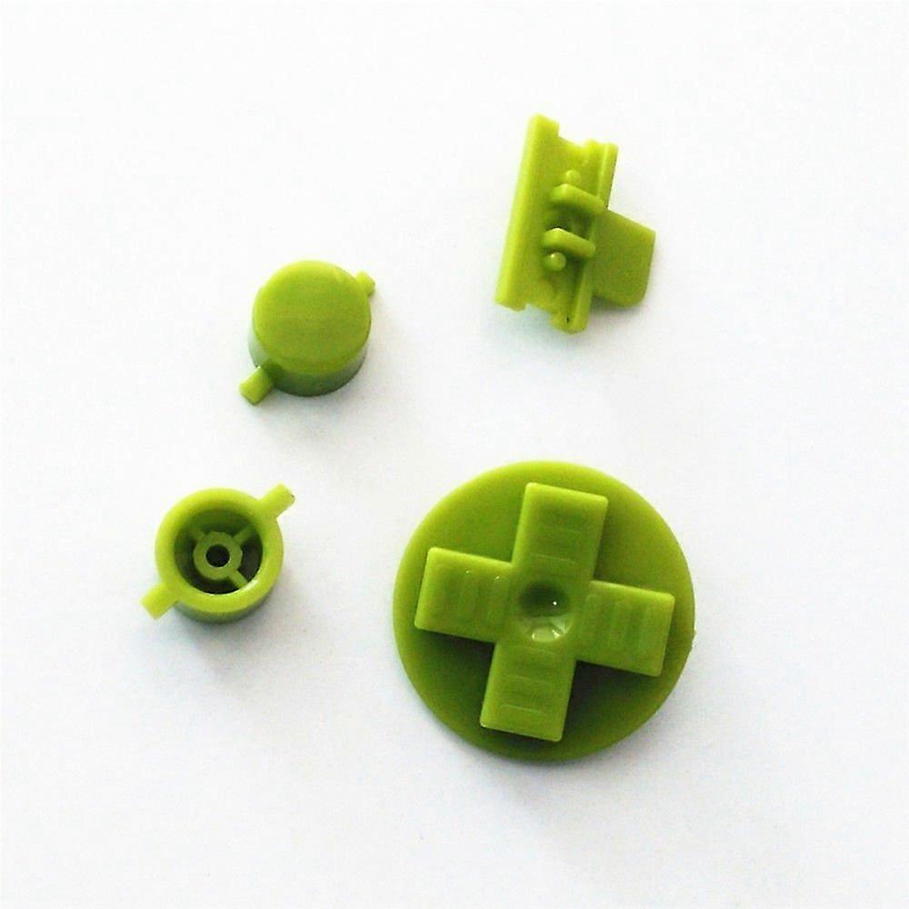 Grass Green For Game Boy DMG Keypads A B Keys with Cradle Alarm Pack Replacement Parts