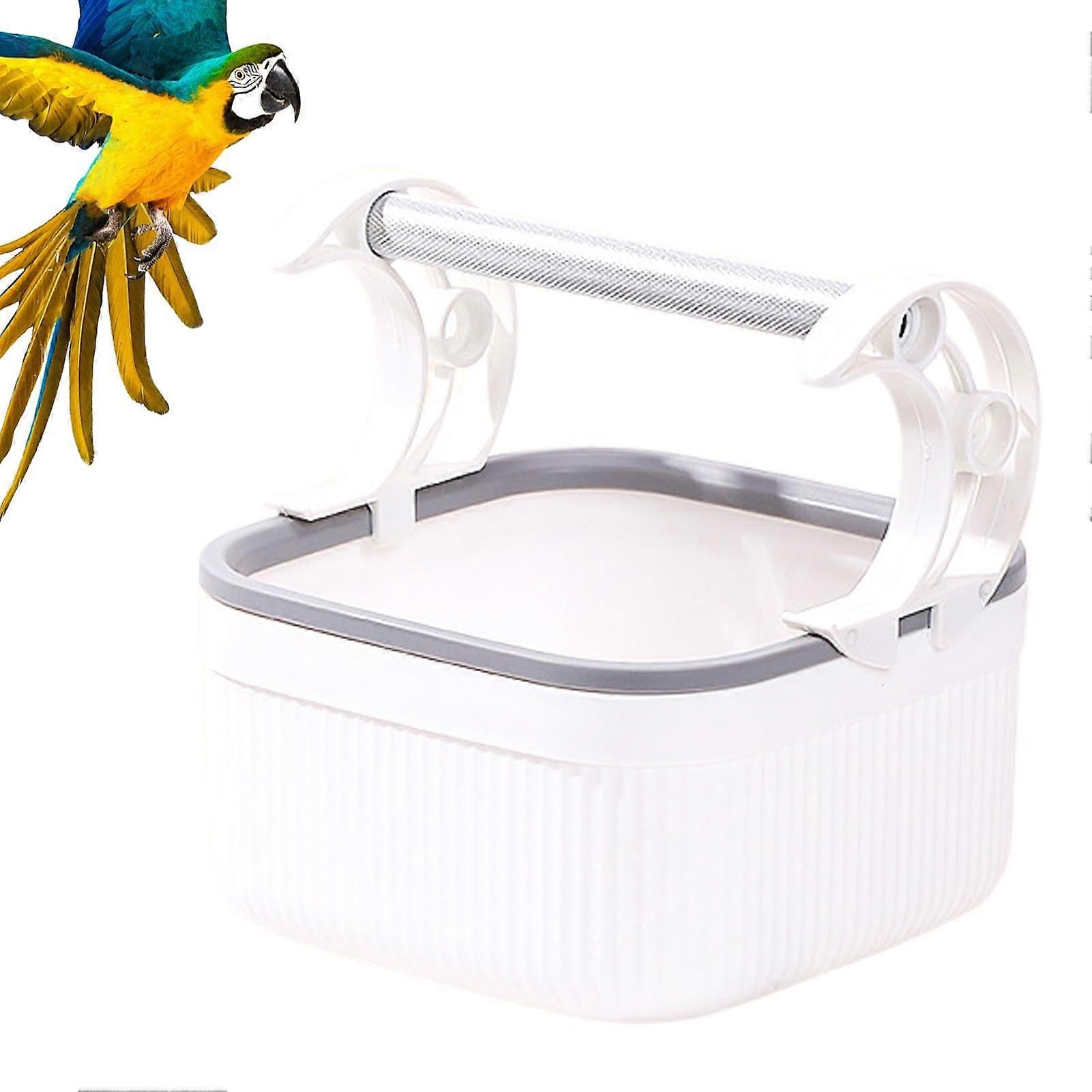 Portable Bird Training Stand, Cockatiel Playground, 16x15x16cm, Perch, Play Stand with Removable Box