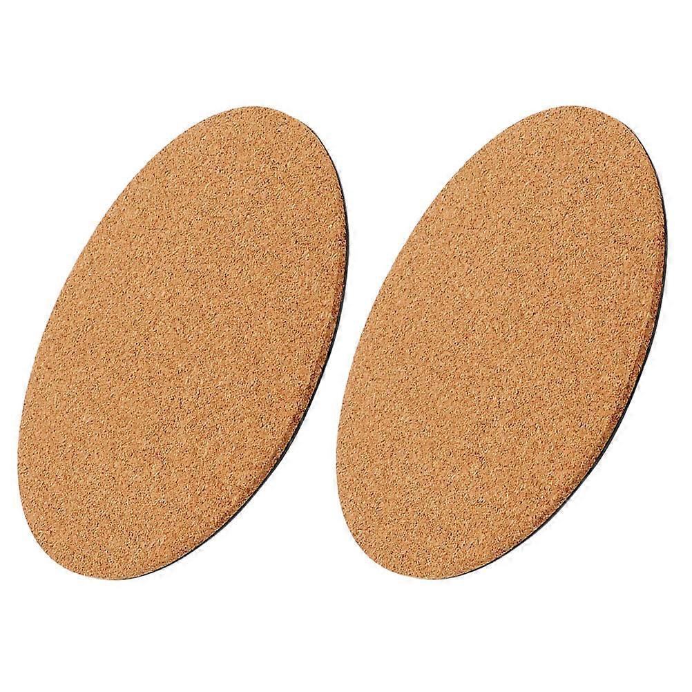 Cork Coasters for Plants Protect Tables from Scratches Absorbent and Reusable Brown Color for Home Use 2 Pieces