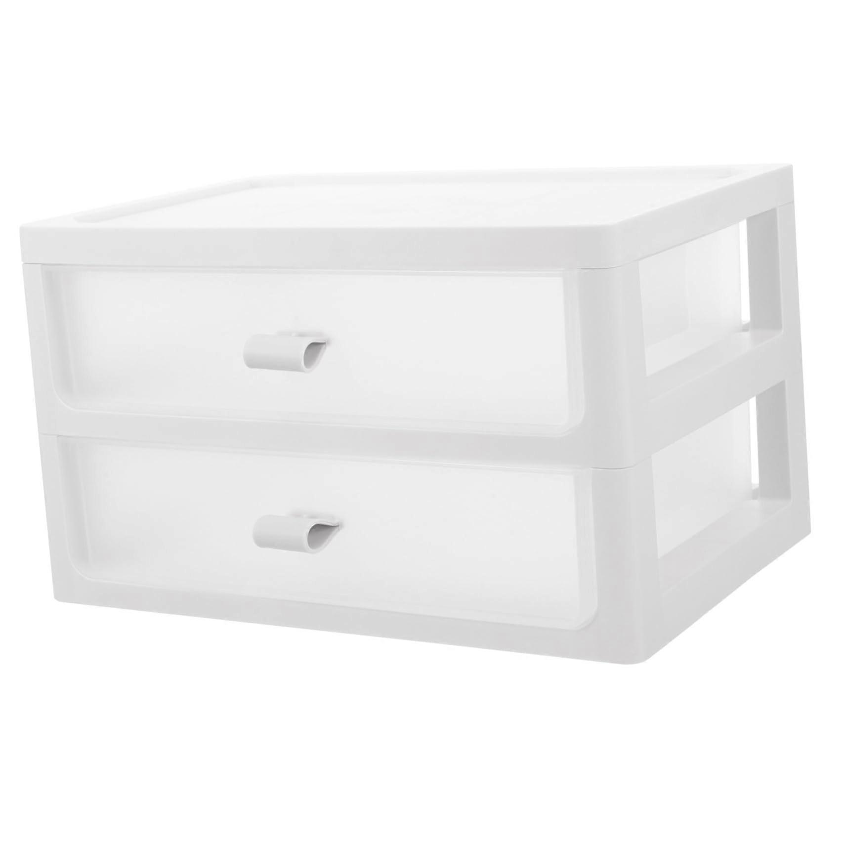 Desk Organizer with Transparent Multi-Layer Storage Box for Cosmetics and Office Supplies, Durable Bathroom and Bedroom Storage Solution