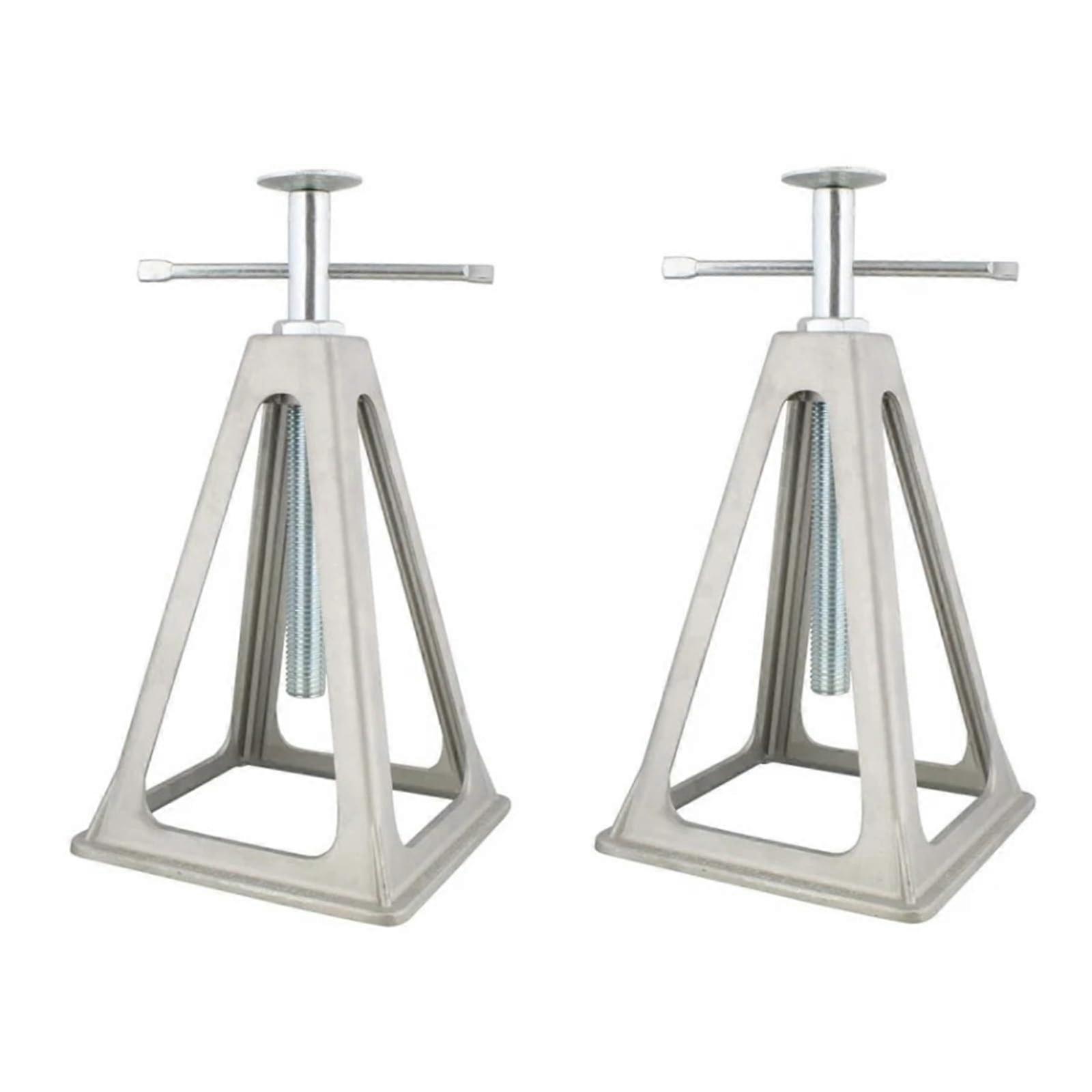 Trailer Stabilizer 2-Piece Set, Adjustable RV Stabilizer Blocks, Aluminum Alloy Leveling Supports for Trailers and Campers