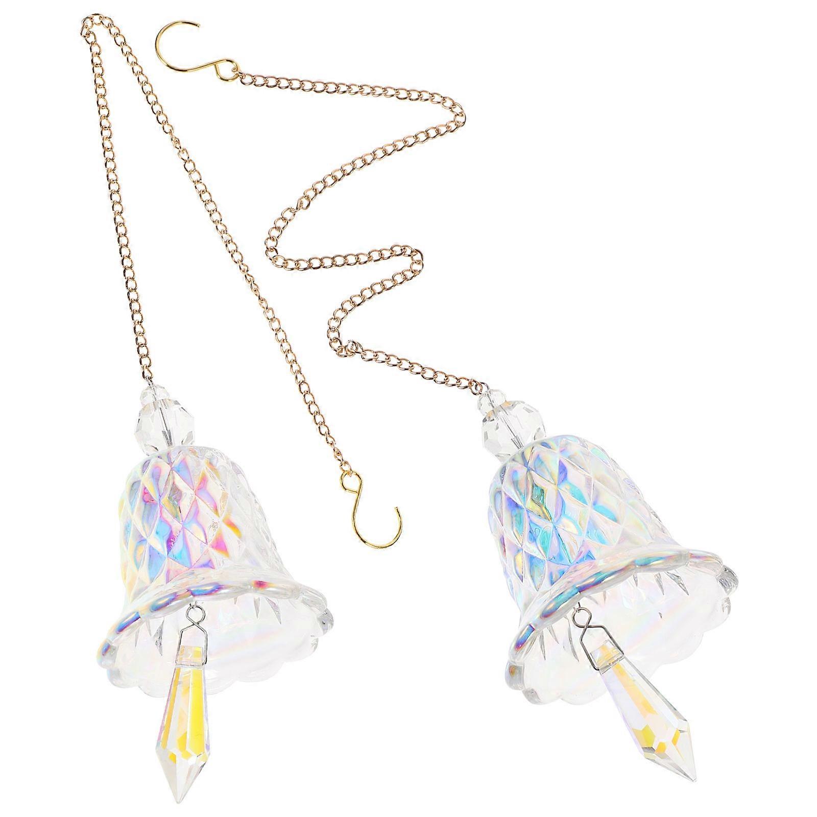 Sun Catcher For Windows Crystal 2Pcs Rainbow Sun Catchers With Multi Color Design For Homeowners Home Decoration