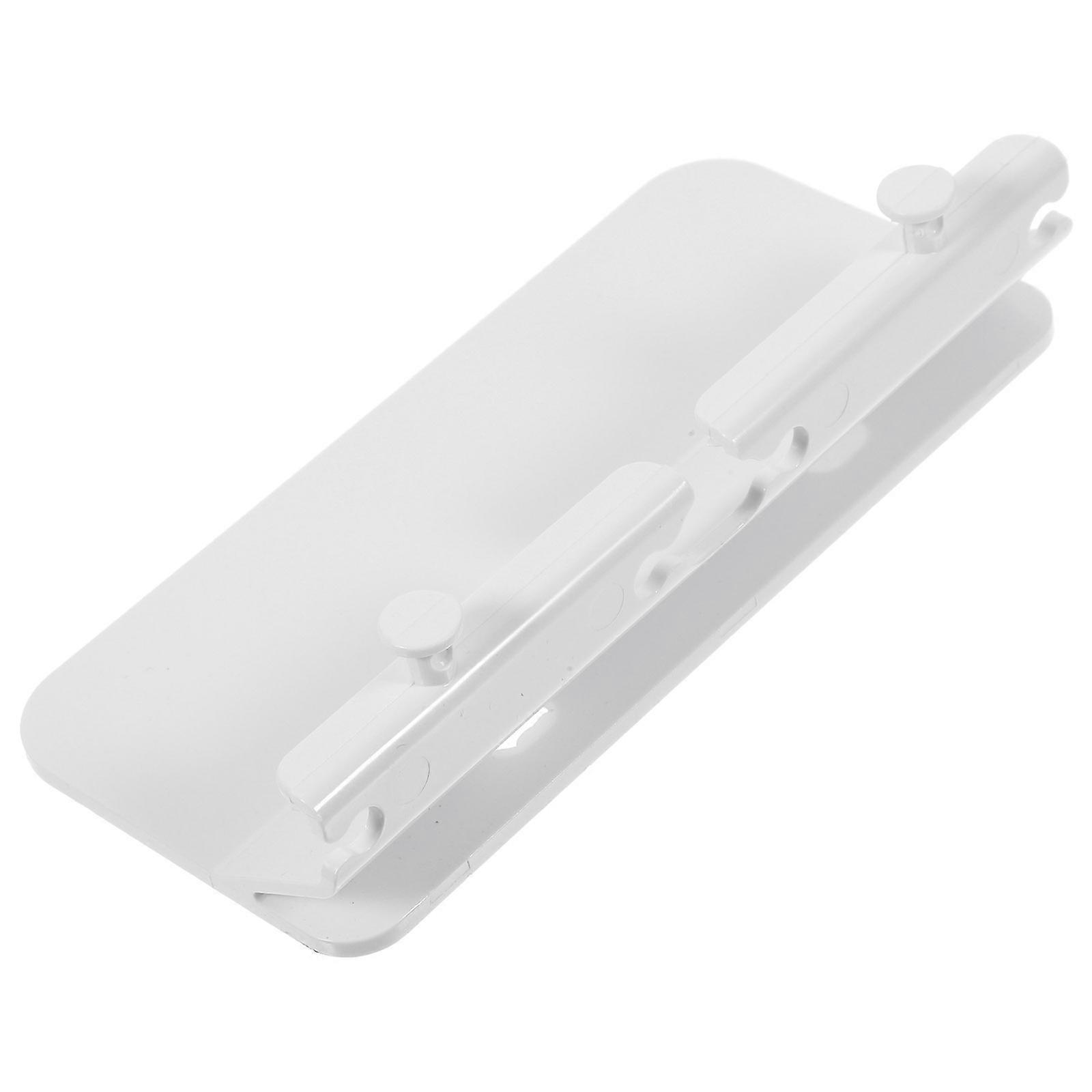 Bedside Shelf Wall Mount Phone Stand For Home Users Bathroom Kitchen 14x3.8x6.5cm White Plastic Hand-Free Use 1Pack
