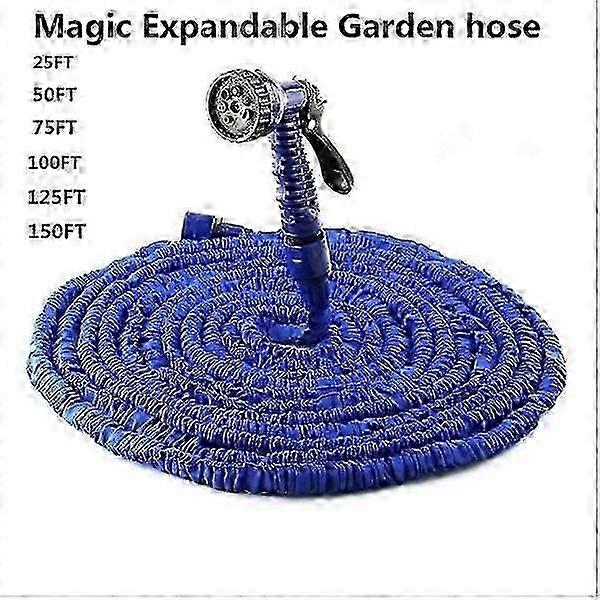 A Magic, Flexible Garden Hose, available in lengths from 25FT to 150FT.