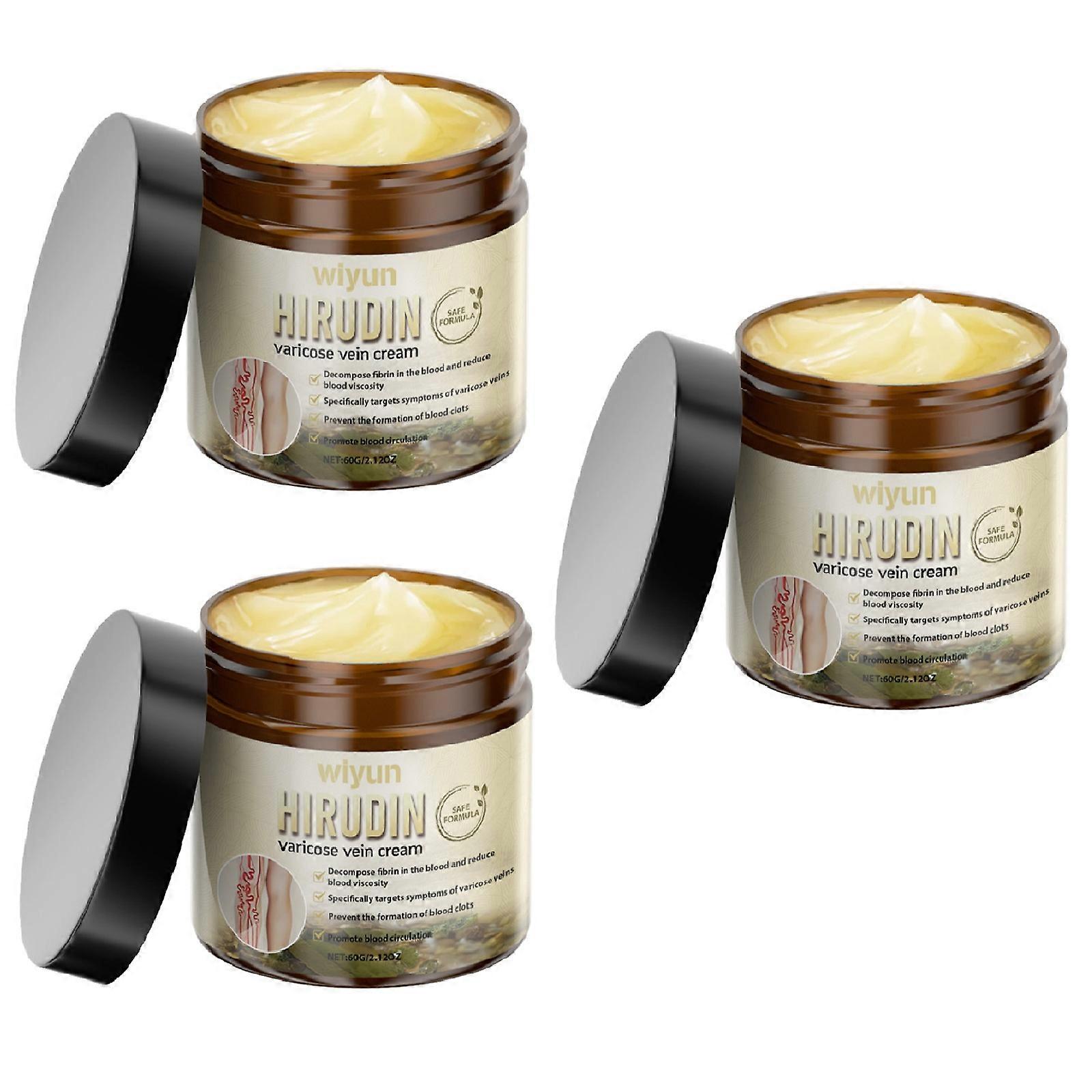 Hirudin Varicose Vein Cream, 60g Anti-Varicose Cream, Anti-Varicose Soothing Cream, Varicose Relief Massage Cream For Legs, Capillary