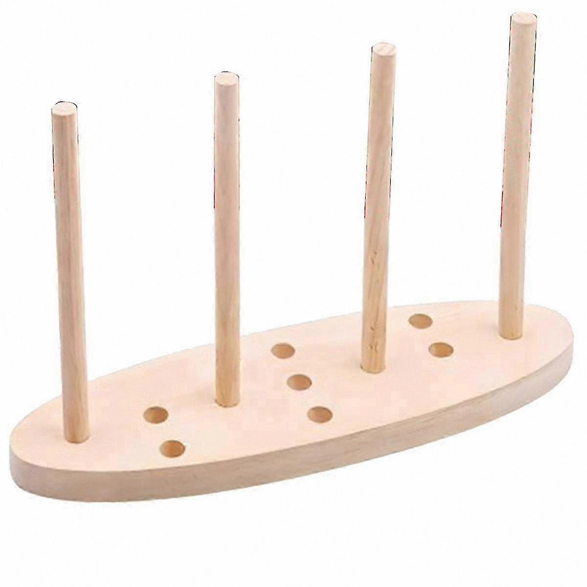 Double-Sided Wooden Ribbon Wreath Crafting Tool for Multipurpose Bow Making